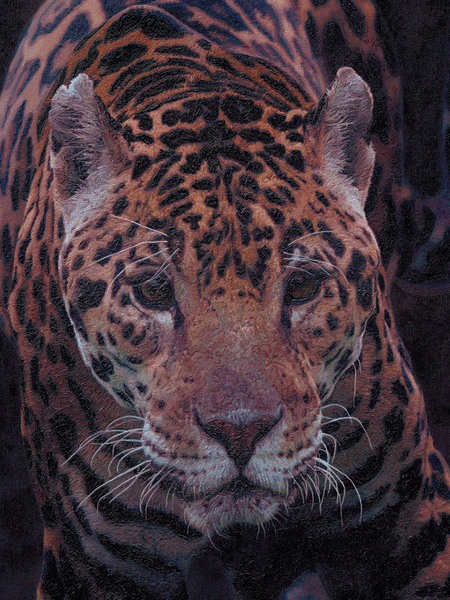 Jaguar Cat Oil Painting