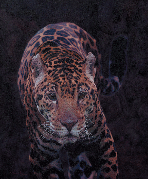 Jaguar Cat Oil Painting