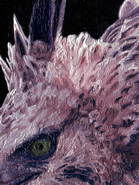 An Oil Painting of a Hodgson Hawk Eagle